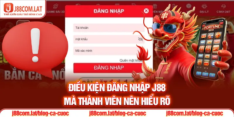 Đăng Nhập J88 Đơn Giản Dễ Hiểu Chỉ Trong Vài Bước 1 Điều kiện đăng nhập J88 mà thành viên nên hiểu rõ